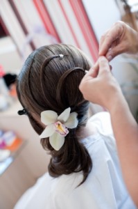 Hairstyle with Flowers